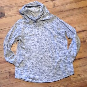 Grey hooded sweatshirt